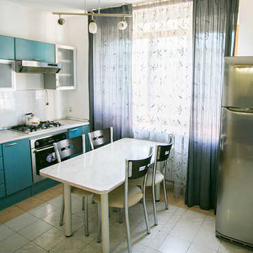 Кухня «Мария» прямая из ЛДСП Эггер темно-синяя